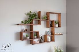 Solid Wood Display Shelf 45x 24 Square