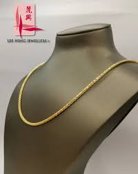 916 gold spiga necklace lee heng