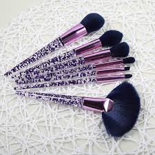 women s 7pcs crystal cosmetic brush set