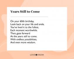 60th birthday es and sayings worth