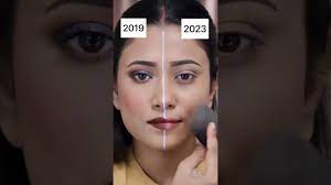 2023 vs 2019 makeup challenge
