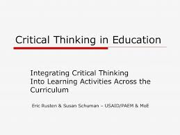 Using Technology To Develop Students  Critical Thinking Skills    