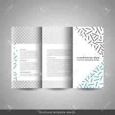 Scandinavian Style Business Or Educational Template Tri Fold