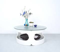 Vintage Coffee Table In White With