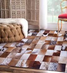 cowhide patch carpet cow leather
