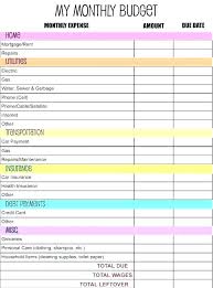 Monthly Budget Spreadsheet Template Free Budget Spreadsheet Template