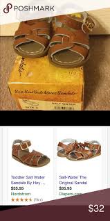 Saltwater Sandals Toddler Size 4 New In Box Never Worn