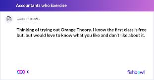 thinking of trying out orange theory i
