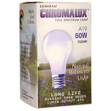 Chromalux Light Bulb A19 Clear 60w 60 Watt 1 Unit Swanson Health Products