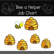 Bee A Helper Job Chart
