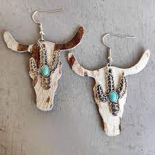 jewelry leather leopard clic cow head