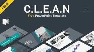 clean free powerpoint template free