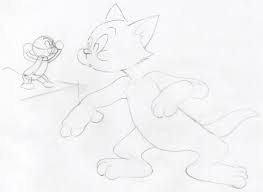 draw tom and jerry famous cartoon