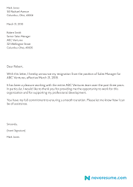 009 Resignation Letter Sample Letters Of Templates Template