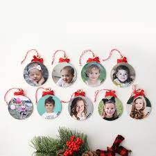make easy keepsake photo ornaments for