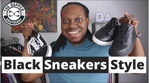 how to style mens black sneakers how