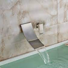 Handle Waterfall Spout Bathtub Faucet