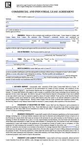 Free Illinois Commercial Industrial Lease Agreement Pdf Template