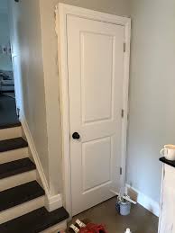 how to install a pre hung door hint