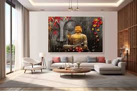 Living Room Buddha Art Painting