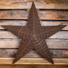 Amish Tin Barn Star Rusty Made In Usa