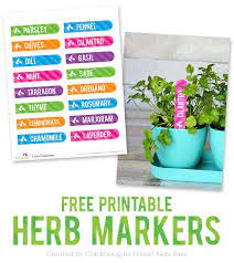 Herb Garden Marker Printables Herb