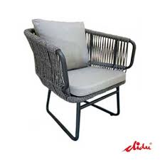 Dining Chair With Cushion Wicker Rope