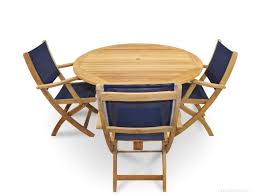 Teak Outdoor Dining Set Round Table