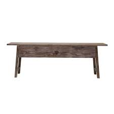 Natural Rectangle Wood Console Table
