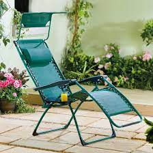Deluxe Reclining Garden Chair Green