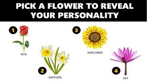 flower personality test pick a flower