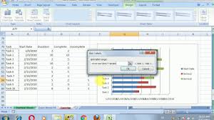 How To Create Gain Chart In Excel 2007 Youtube