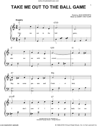 The page for take me out to the ball game for strings has arrangements for violin, viola, cello, and bass, so you can play with an orchestra or a smaller ensemble. Tilzer Take Me Out To The Ball Game Sheet Music For Piano Solo