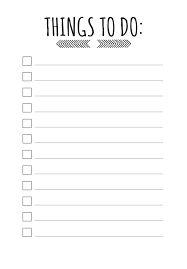 To Do Checklist Paper Templates Microsoft Word
