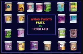 Asian Paints 20 Liter List 2023