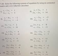 Solved 7 20 Solve The Following