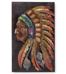 Apache Indian Handmade Metal Wall Art