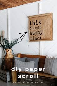 Diy Paper Scroll Wall Decor Roost
