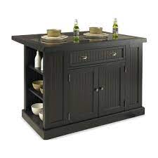 Regardless of your personal budget, our kitchen designers can help you discover the kitchen of your dreams. Homestyles Nantucket Black Kitchen Island With Granite Top 5033 94 The Home Depot