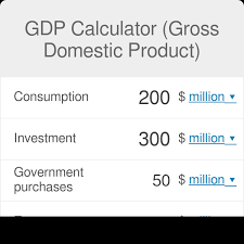 gdp calculator gross domestic