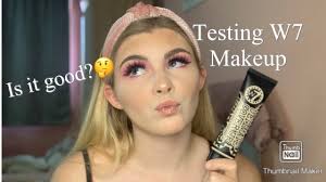 testing w7 makeup first impressions