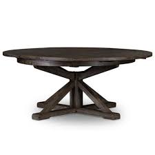 Reclaimed ontario barnwood round tables. Chabert French Reclaimed Wood Round Extendable Dining Table Small 47 25 63 41 D 50 D Kathy Kuo Home