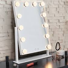 Vanity mirrors (also popularly called hollywood vanity mirrors) are both classic and classy. Led Glam Hollywood Dressing Table Mirror Vanity Lighted Cosmetic Dimmable Bulb Ebay