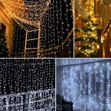 solar curtains in string fairy lights