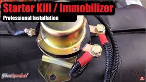 how to wire starter kill switch with a