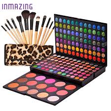 leopard bag 12 pcs makeup brush kit set