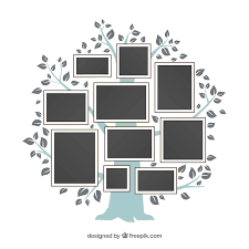 Free Vector Tree With Frames On The Wall