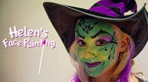 halloween witch face paint tutorial