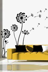 Dandelion Flower Silhouette Wall Decal