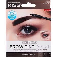 kiss brow tint diy kit eyebrow colour